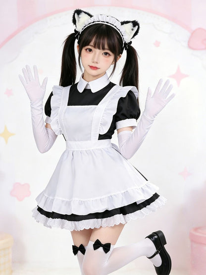 Sweet Lolita Style Maid Cosplay Outfit Set Blesssafe
