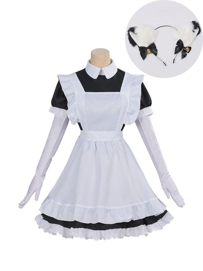 Sweet Lolita Style Maid Cosplay Outfit Set Blesssafe
