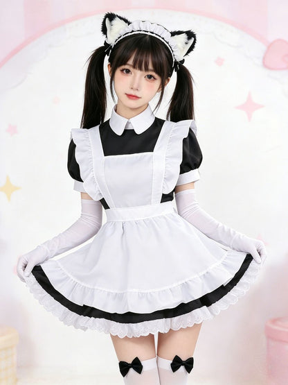 Sweet Lolita Style Maid Cosplay Outfit Set Blesssafe
