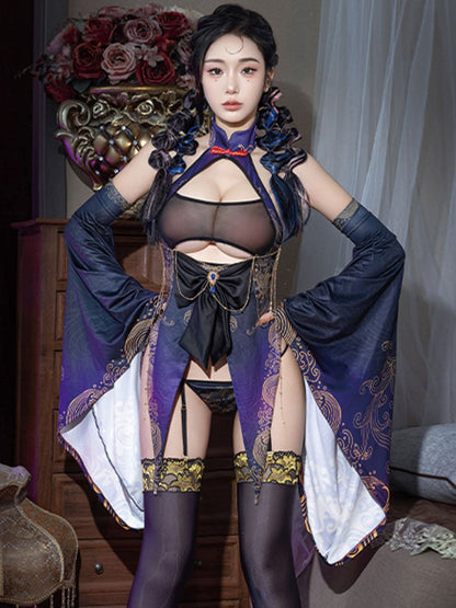 Crystal Fortune Teller Costume - Mystic Witch Anime Roleplay Set Blesssafe