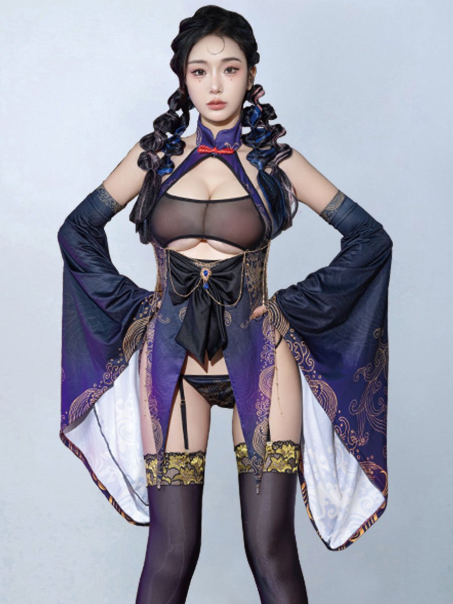Crystal Fortune Teller Costume - Mystic Witch Anime Roleplay Set Blesssafe