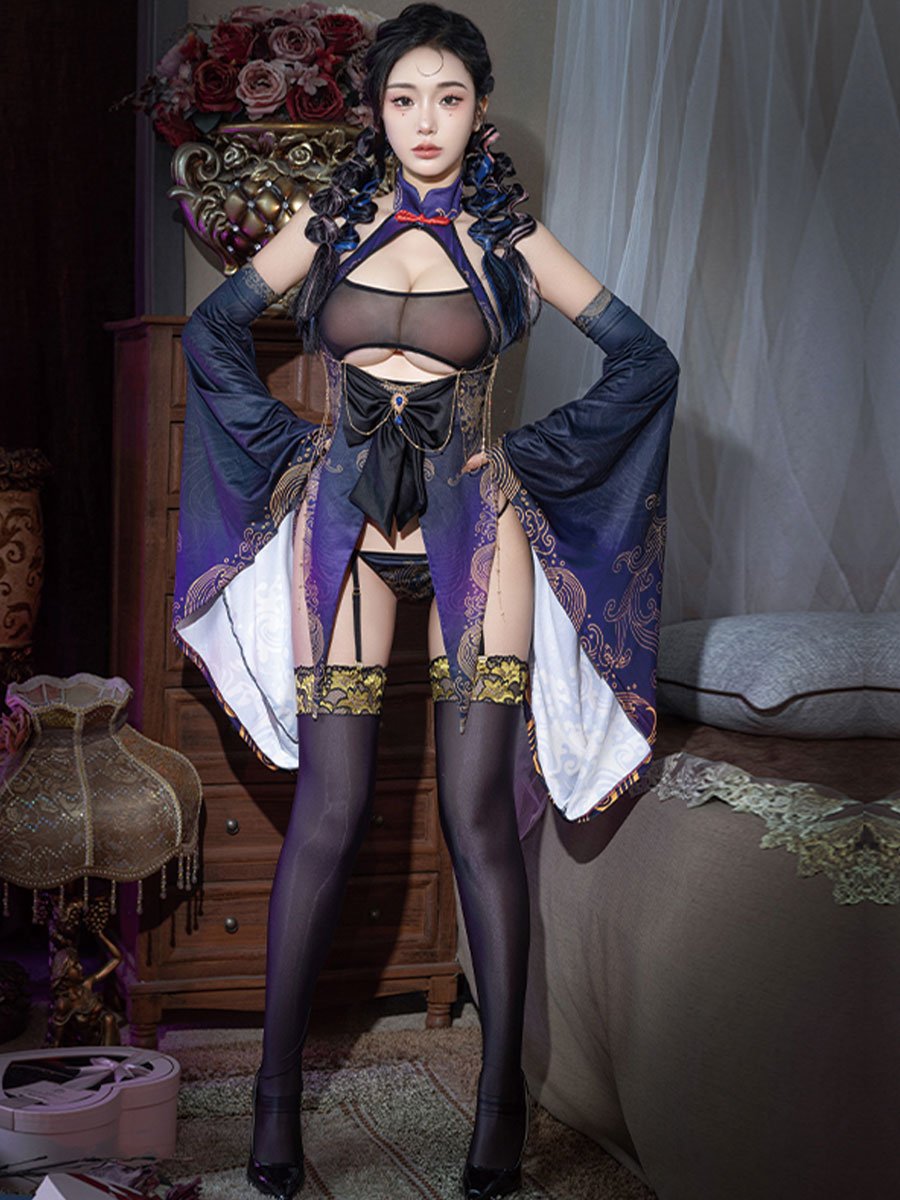 Crystal Fortune Teller Costume - Mystic Witch Anime Roleplay Set Blesssafe