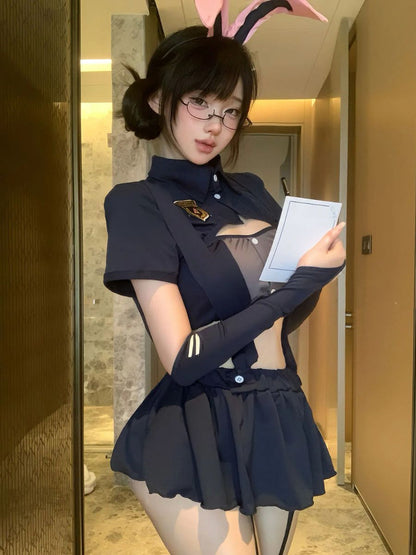 Officer Bunny Roleplay Set - Sexy Cop Anime Uniform Costume blesssafe
